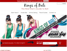 Tablet Screenshot of kingsofbali.com